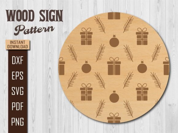 Christmas Gifts Box Ornaments Wood Sign Review