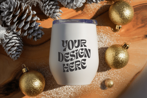 Christmas Wine Tumbler Mockup 11 Review for Embroidery Projects
