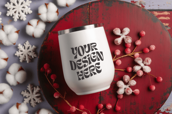 Christmas Wine Tumbler Mockup 15 Review for Embroidery Projects