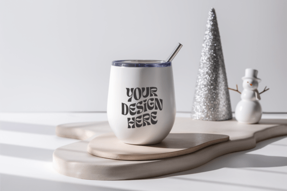 Christmas Wine Tumbler Mockup 3 Review for Embroidery Projects