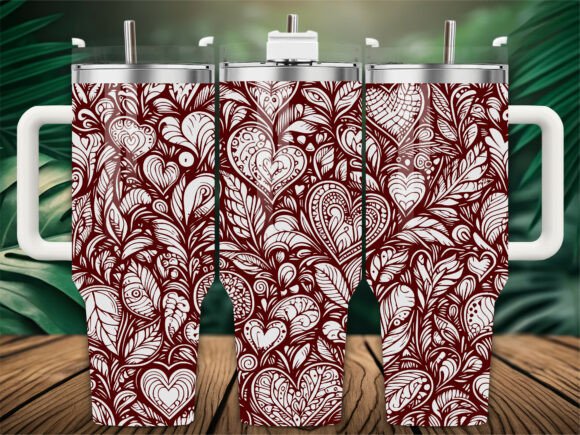 Doodle Hearts Laser Engraving Tumbler Review