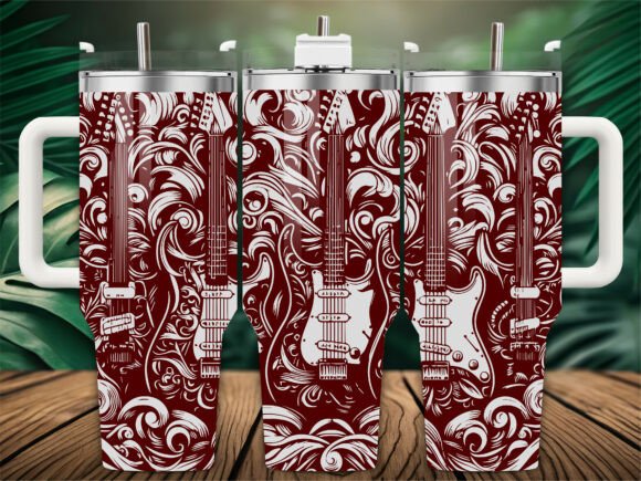 Electric Guitar Tumbler Embroidery Design Review