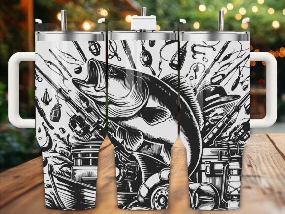 Fishing Boat Rod Tumbler Embroidery Design Review