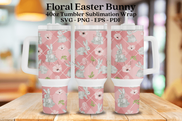 Floral Bunny Pink Easter Tumbler Wrap Review