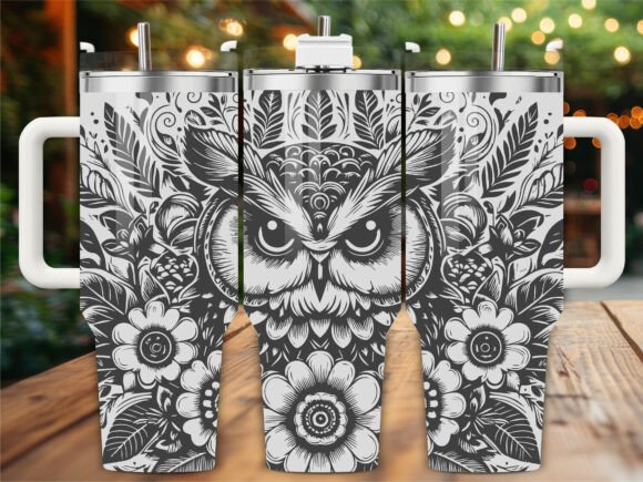 Floral Owl Laser Engraving Tumbler Wrap Review