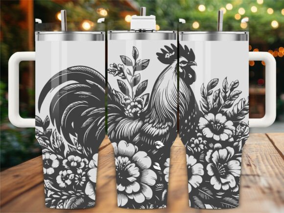 Floral Roster Laser Engraving Tumbler Review