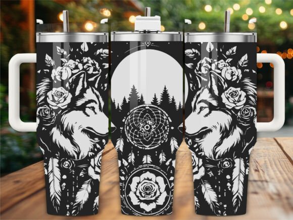 Full Wolves Moon Laser Engraving Tumbler Review