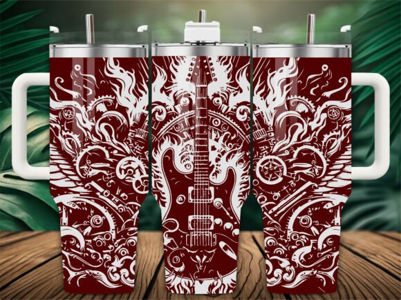 Guitar Music Tumbler Embroidery Review