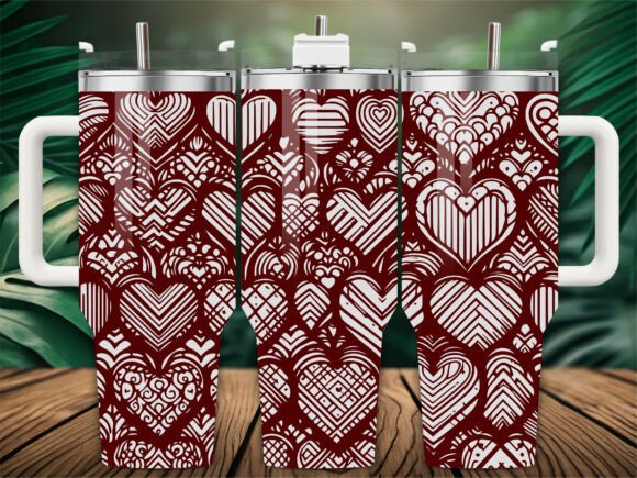 Hearts Pattern Laser Engraving Tumbler Review