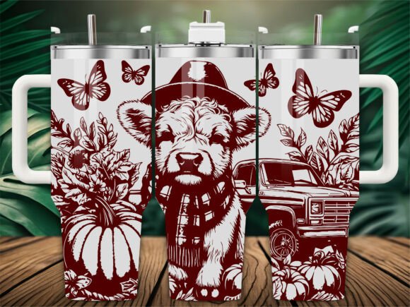 Highland Cow Hat Laser Engraving Tumbler Review