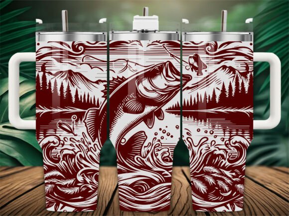 Mountain Fishing Laser Engraving Tumbler Review