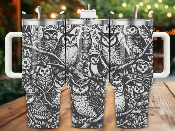 Owls on Branch Laser Engraving Tumbler Review