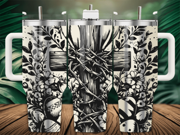 Religious Easter Cross Tumbler Design Review