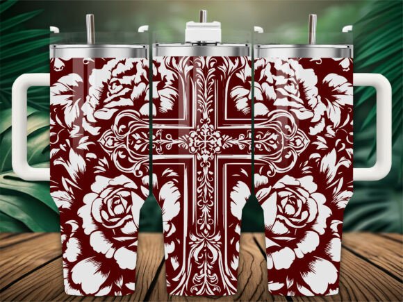 Roses Cross Laser Engraving Tumbler Wrap Review