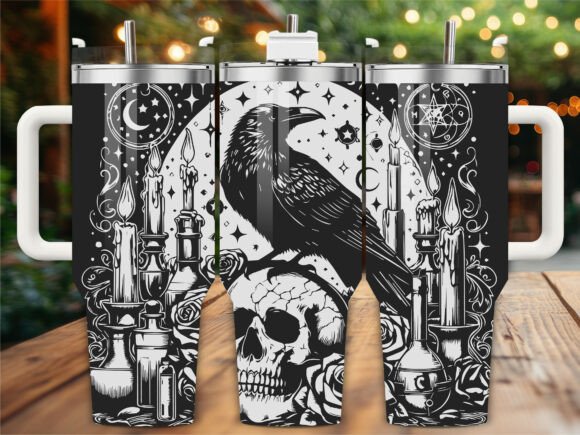 Skull Raven Laser Engraving Tumbler Wrap Review